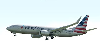 Boeing 737800 American Airlines Landing in XPlane 11 [upl. by Song]