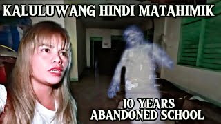 KALULUWANG HINDI MATAHIMIK SA ABANDONED SCHOOLparanormalactivity shielaghost21 creepy [upl. by Dutchman]