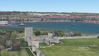 Portchester Castle is a medieval fortress in Hampshire UK [upl. by Bromleigh]