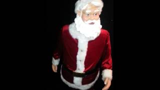 Gemmy Animated Singing Dancing Santa Claus [upl. by Anawait]