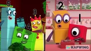 REVERSE How Many Sleeps Till Christmas  Numberblocks [upl. by Lednam718]