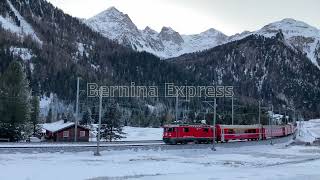 Bernina express train [upl. by Colpin]