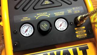 DEWALT D55140 1Gallon 135 PSI Max Trim Compressor  Review [upl. by Puklich]