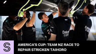 Americas Cup Team NZ race to repair stricken Taihoro  Stuffconz [upl. by Aineval]