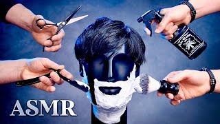 ASMR ULTIMATE HAIRCUT at the SENSORY BARBER 💈 Sleep and Tingle Inducing Hair Salon Triggers [upl. by Darius]