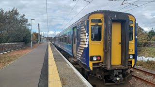 156 514 at Ardrossan South Beach 011024 [upl. by Ralip]