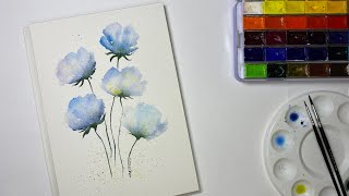 Watercolor  Botanical drawing  Art for Rest  Акварель [upl. by Dud828]