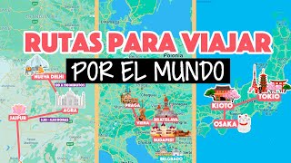 8 rutas para viajar por el mundo con precios [upl. by Aikahs]