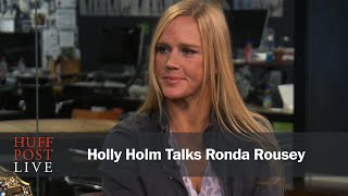 Holly Holm Talks Ronda Rousey [upl. by Magen]