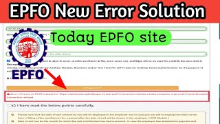 A Error IO error on POST request for quothttpsepfoauadcepfindiagovinauaauthquot Connection refus [upl. by Oz]