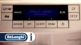 How to Reset Your DeLonghi PrimaDonna S Coffee Machine to Default Settings [upl. by Robbins]