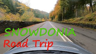 SNOWDONIA 🏴󠁧󠁢󠁷󠁬󠁳󠁿 RELAXING Road Trip Golden Autumn  WALES Great Britain  Cinematic 4K [upl. by Sato]