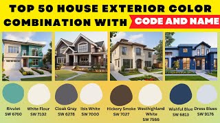 50 Sherwin Williams Exterior Paint Colors That Will Make Your House POP [upl. by Nagol]