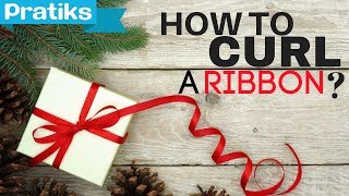 How to Curl a Ribbon for a gift package [upl. by Debbee]