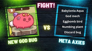 axie classic god bug with pliers and aqua unko vs the meta teams currently top 200 [upl. by Oakman]