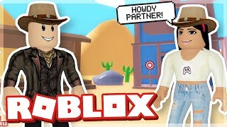 TURNING MY GIRLFRIEND INTO A COWGIRL  WILD WEST OBBY ROBLOX [upl. by Osithe]