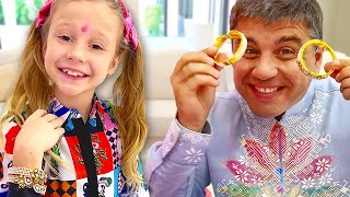 Nastya celebra Diwali y aprende a decir la hora  colección de videos para niños [upl. by Devora81]