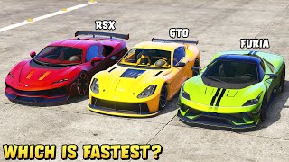 GTA 5  ITALI RSX vs FURIA vs ITALI GTO  Which is Fastest [upl. by Erick]