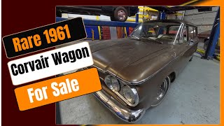 A rare 1961 Corvair Wagon for sale at Long Lake Automotive in Nanaimo BC Canada [upl. by Aradnahc270]