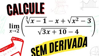 Limite Irracional de Zero Sobre Zero Sem Derivadas [upl. by Risa920]