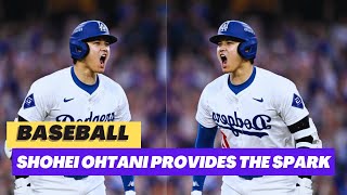 Shohei Ohtani provides the spark and adds some great extrabase hits in playoff debut [upl. by Herbie177]