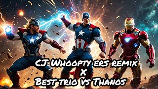 Thor Iron Man amp Captain America vs Thanos x CJ Whoopty ERS Remix [upl. by Anni]