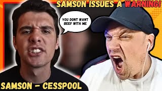 Did SAMSON Really Diss TOM MACDONALD in Cesspool  Reaction [upl. by Lacram]