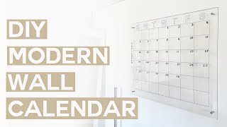 DIY MODERN WALL CALENDAR [upl. by Artenra314]