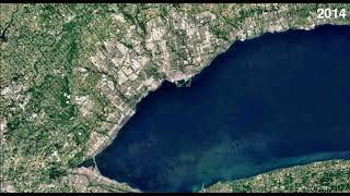 Urban growth of Greater Toronto Area  Time lapse [upl. by Huppert]