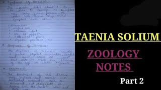 Taenia solium notes taeniasis vbu bbmku zoologynotes medicalzoologynotes [upl. by Eiramacissej]