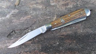 CATTLEMANS CUTLERY SAGEBRUSH PEANUT ZEBRAWOOD CC0006ZW [upl. by Cornel244]