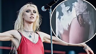 Bat bites Taylor Momsen onstage  Breaking News [upl. by Ginelle]