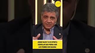 Jorge Macri ya ni intenta disimular que piensa que los pobres son basura macri pobreza [upl. by Inilahs315]