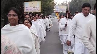 MANDAWALI CENTER BRAHMAKUMARI SHIV JAYANTI PAKHWARA PRABHAT FERI [upl. by Laicram573]