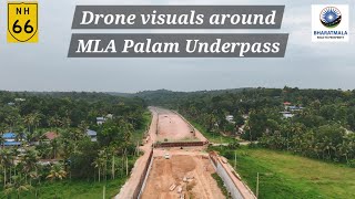 Drone visuals around MLA Palam Underpass Attingal Bypass [upl. by Dajma]