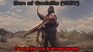 Son of Godzilla 1967 Godzilla vs kamacuras [upl. by Llenrev]