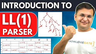 What is LL1 Parser  LL1 Parsing Algorithm  Top down Parsing  Compiler Design [upl. by Schultz]