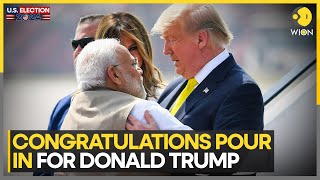 US Elections 2024 World Leaders Congratulate Donald Trump After Victory  WION News [upl. by Munford]