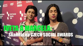 IVETA A MARCELA  Skandál na Czech Social Awards 2019 [upl. by Yeleak209]