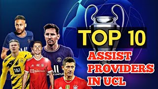 Top 10 players with the most UCL assists  UCL  Top 10 Assist [upl. by Lord]