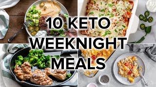 10 Easy Keto Dinner Meals for Busy Weeknights [upl. by Nnaihs]