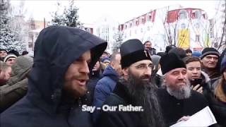 Orthodox Ukrainians face Nationalist schismatics [upl. by Stag]