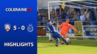 HIGHLIGHTS  Coleraine FC 50 Dungannon Swifts  7th September 2019 [upl. by Aneroc]