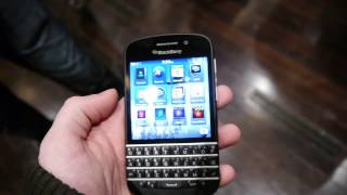 BlackBerry Q10 Handson [upl. by Aisemaj]