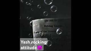 KGF CH 2  YASH ROCKING  ROCKY ATTITUDE STATUS 😈  edit viral shorts [upl. by Hoffmann]