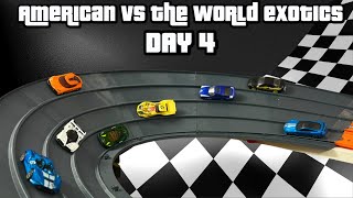 DIECAST CARS RACING TOURNAMENT  AMERICAN VS WORLD EXOTIC CARS 4 [upl. by Arreip407]