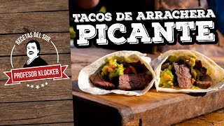 Tacos de Arrachera Picante  Recetas del Sur [upl. by Bonita]