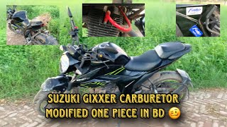 Suzuki Gixxer Carburetor Modified One Piece In Bd 🥴  Hridoy Rabby  New Video 2024 [upl. by Arad]