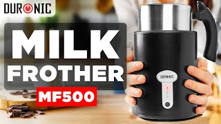 Duronic MF500 Milk Frother  Perfect Hot amp Cold Foam Lattes and Hot Chocolate  How To Use [upl. by Enirehtakyram]