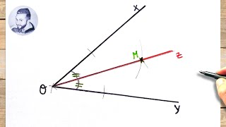 Comment tracer la bissectrice d un angle avec un compas [upl. by Stefa]